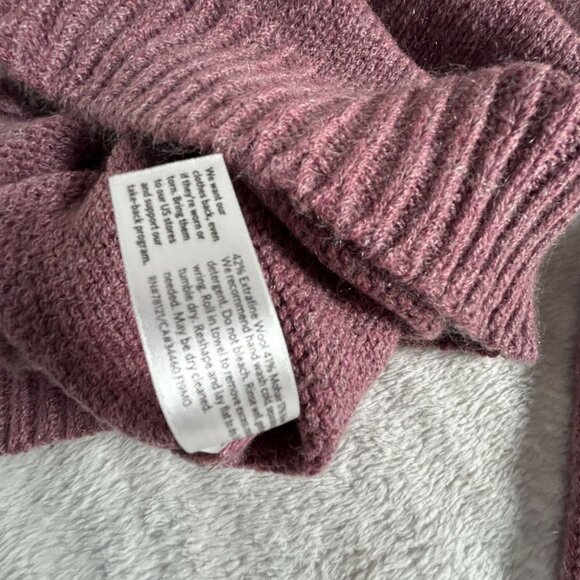 Eileen Fisher Womens Medium Mauve Wool Mohair Crew Neck Sweater Pullover USA - Picture 4 of 7